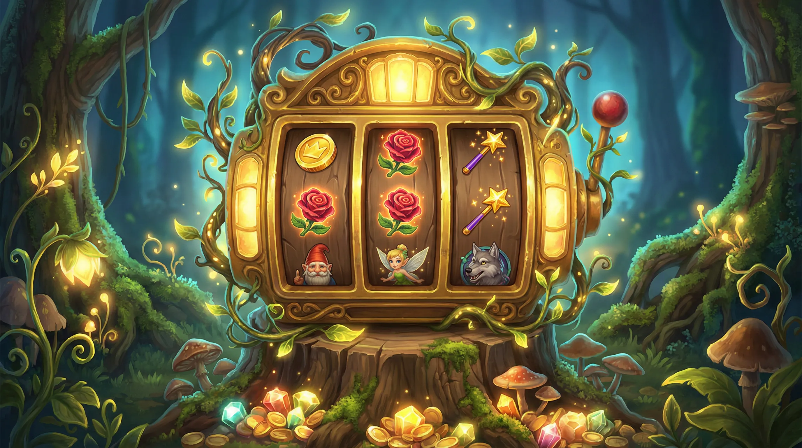 Caça-níqueis mágico com símbolos encantados no Segurobet